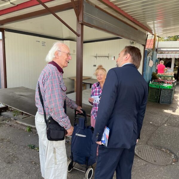 Akcją ulotkowa na Bartodziejach w Bydgoszczy