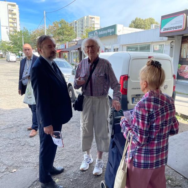 Akcją ulotkowa na Bartodziejach w Bydgoszczy