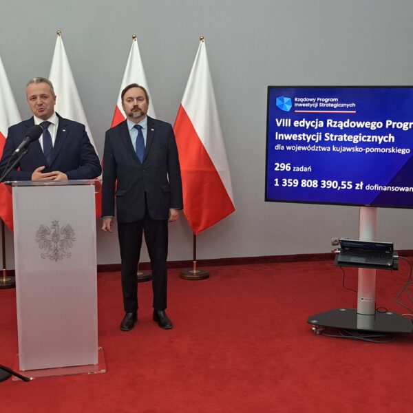 Konferencja w Kujawsko-Pomorskim Urzędzie Wojewódzkim - Rządowy Program Inwestycji Strategicznych.