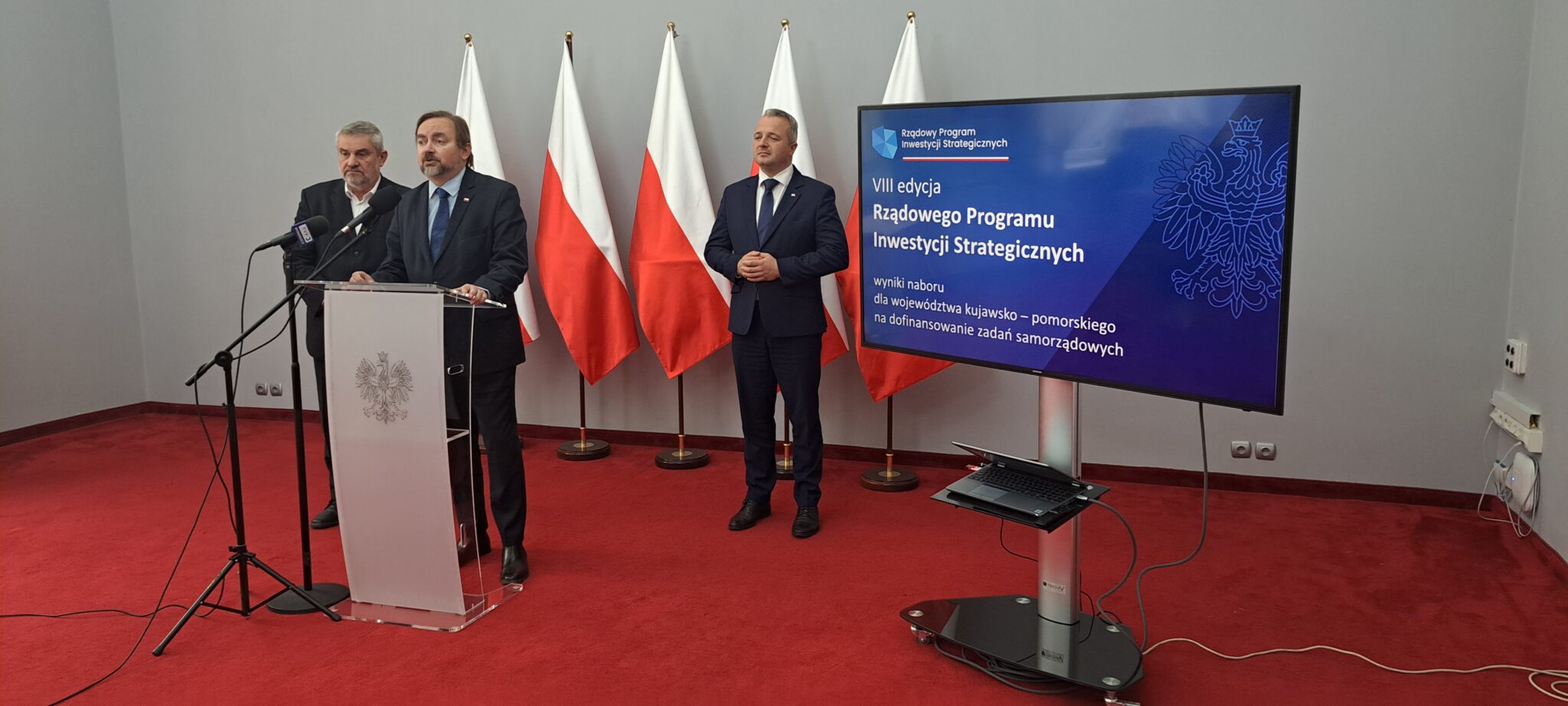 Konferencja w Kujawsko-Pomorskim Urzędzie Wojewódzkim - Rządowy Program Inwestycji Strategicznych.