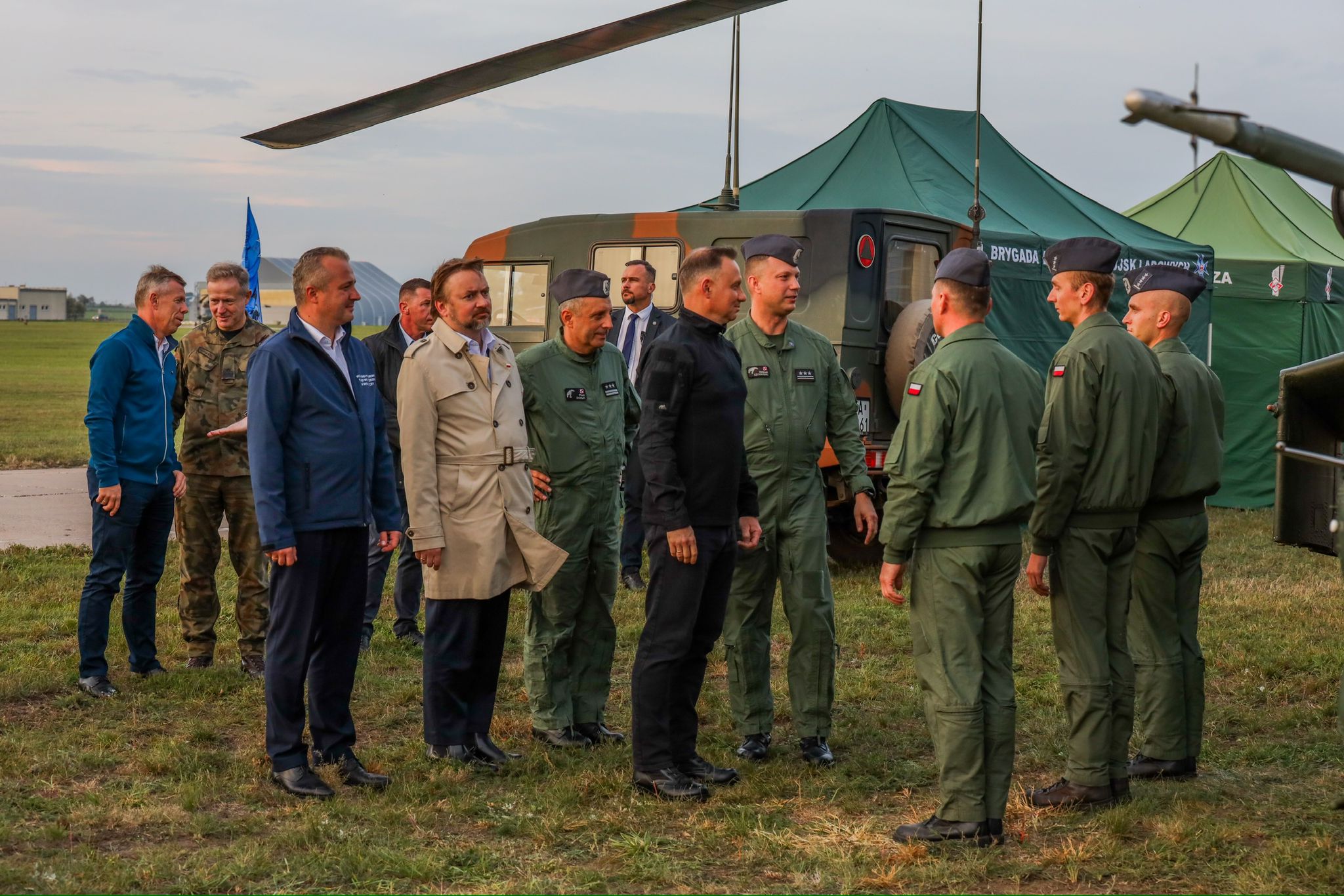 Wizyta Prezydenta w 56 Bazie Lotniczej w Inowrocławiu